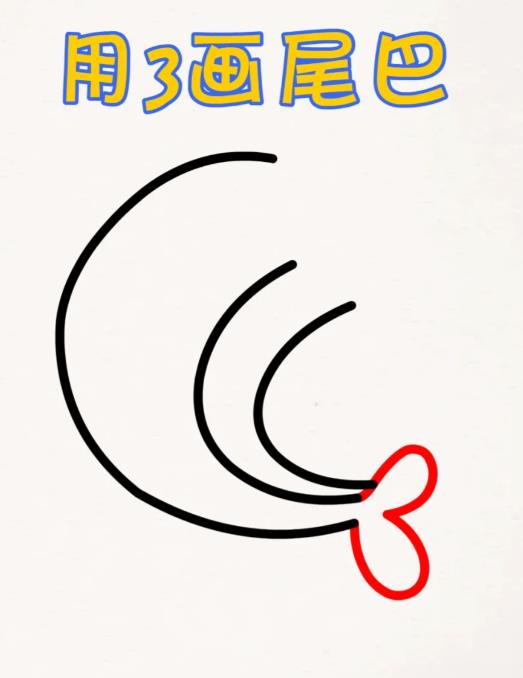 儿童简笔画小动物(海豚绘画教程图片)