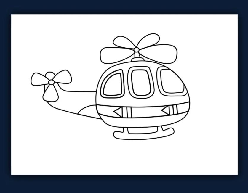 3-6岁儿童简笔画飞机 儿童画飞机简单又漂亮