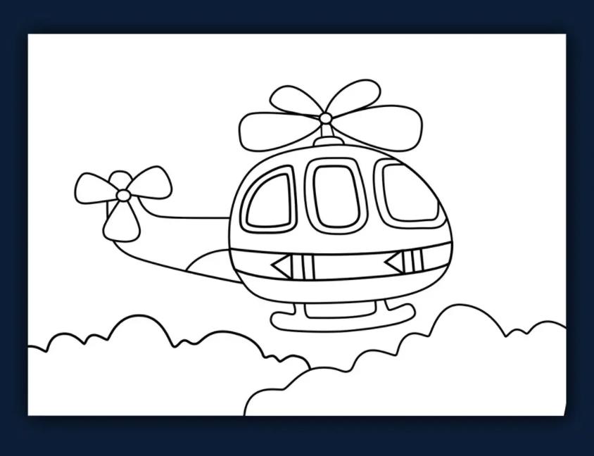 3-6岁儿童简笔画飞机 儿童画飞机简单又漂亮