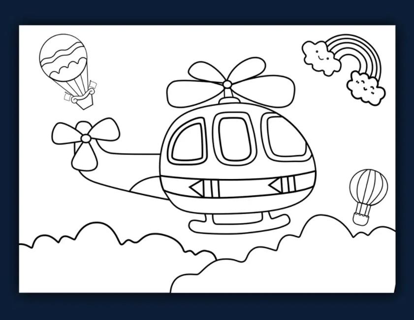 3-6岁儿童简笔画飞机 儿童画飞机简单又漂亮