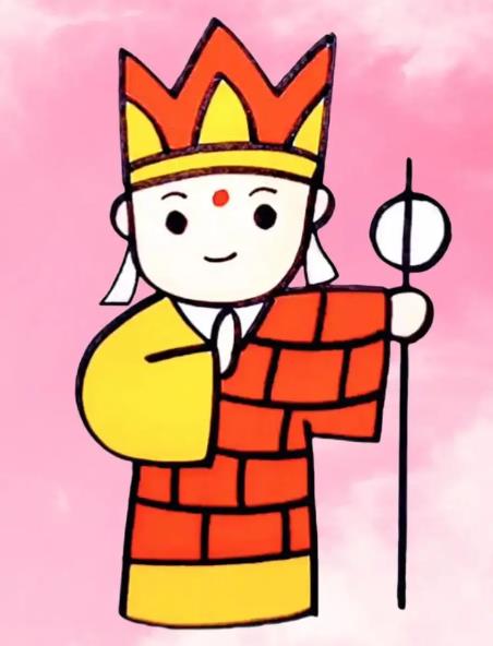 唐僧的简易画法怎么画（简笔画教程）