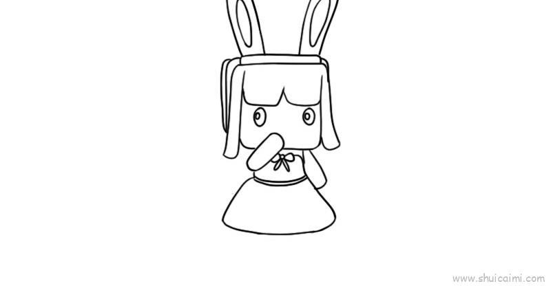 迷你世界兔美美儿童画怎么画 迷你世界兔美美简笔画图片大全