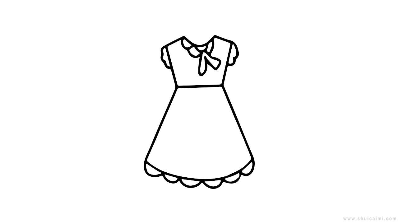 公主裙子简笔画怎么画 公主裙子简笔画步骤