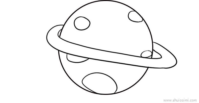 星球儿童画怎么画 星球简笔画顺序