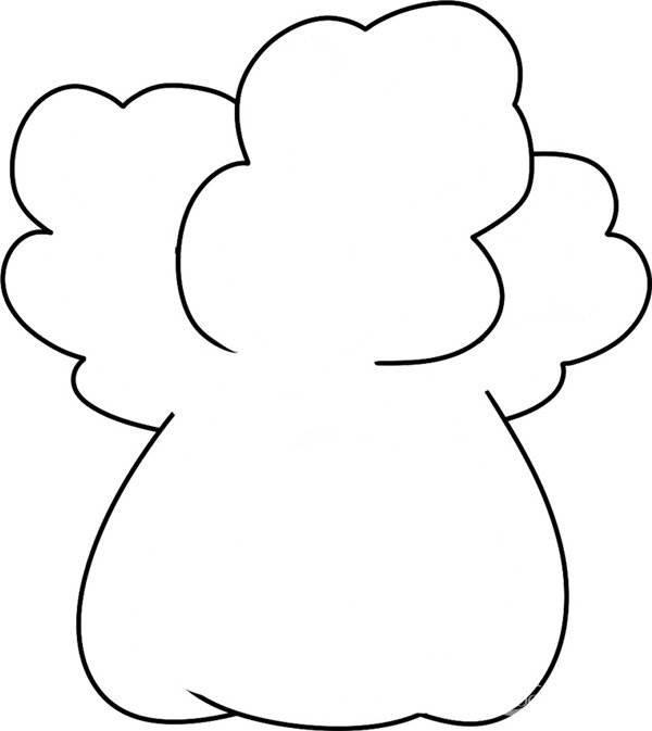 大白菜 简笔画 大白菜简笔画图片带颜色