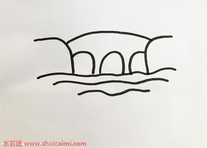 溪边怎么画 溪边简笔画图片带颜色