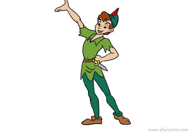 彼得潘儿童画怎么画 彼得潘简笔画画法