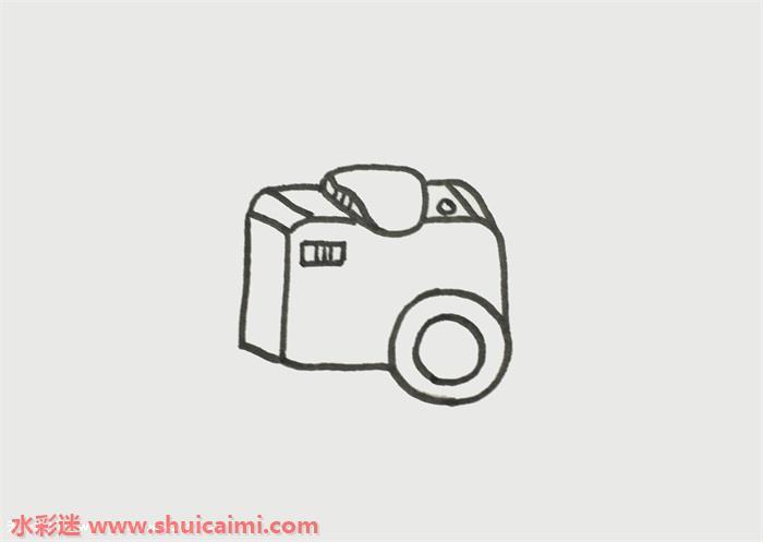 照相机怎么画 照相机简笔画彩色