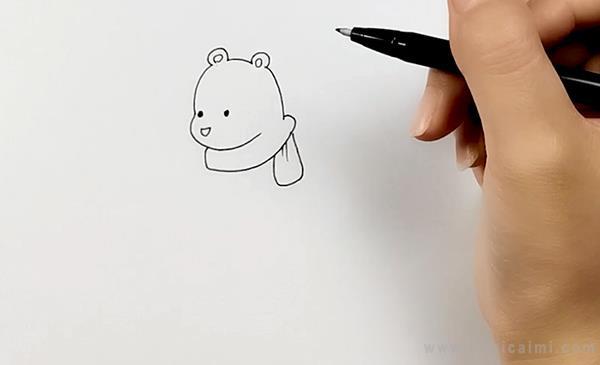 北极熊简笔画怎么画 北极熊简笔画顺序