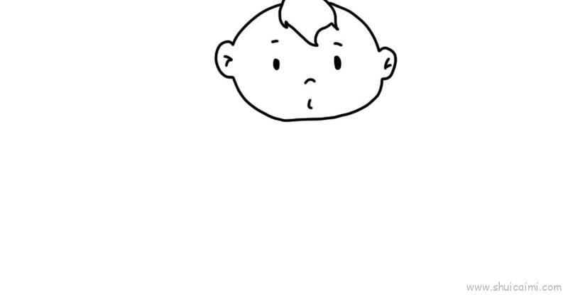 小男孩儿童画怎么画 小男孩简笔画顺序