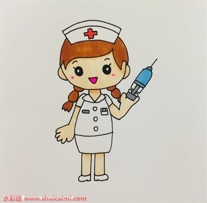卡通护士怎么画 卡通护士简笔画步骤