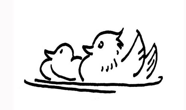 鸳鸯简笔画 一对鸳鸯简笔画