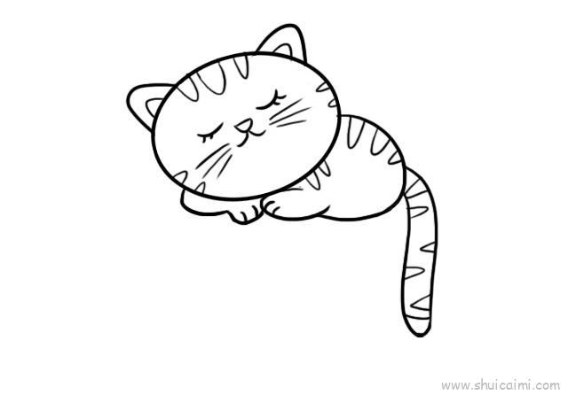小猫咪儿童画怎么画 小猫咪简笔画图片