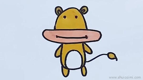 牛儿童画怎么画 牛简笔画图片大全