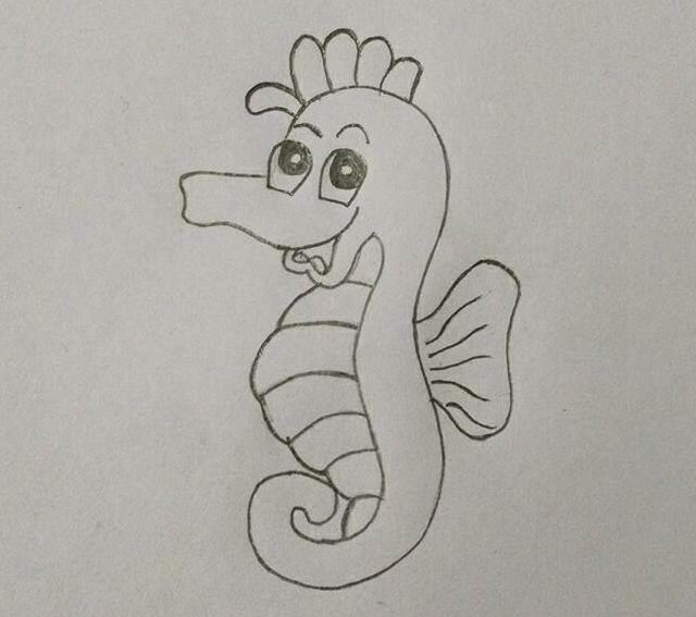 海洋生物简笔画 海洋生物简笔画彩色