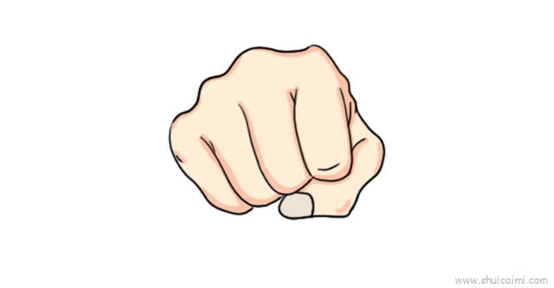 拳头儿童画怎么画 拳头简笔画好看