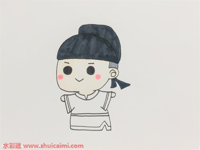 杜甫怎么画 杜甫简笔画彩色