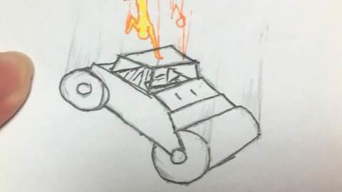 压路机简笔画 压路机简笔画儿童画