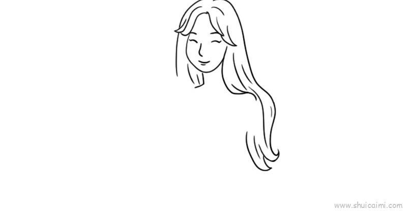 美女教程儿童画怎么画 美女教程简笔画图片大全