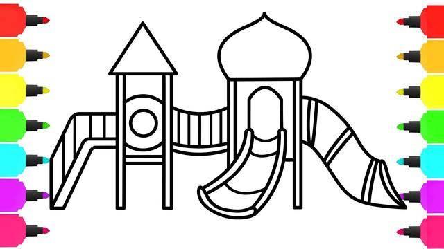 游乐场简笔画 游乐场简笔画简单又漂亮
