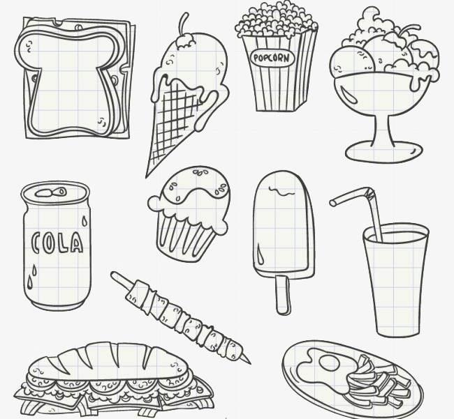 食物简笔画 食物简笔画大全图片