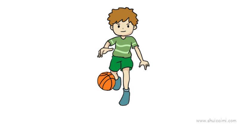 打篮球儿童画怎么画 打篮球简笔画简单又好看