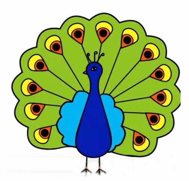 孔雀的简笔画 孔雀的简笔画图片