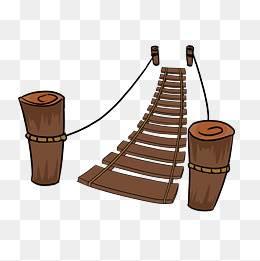 木桥简笔画 过独木桥简笔画