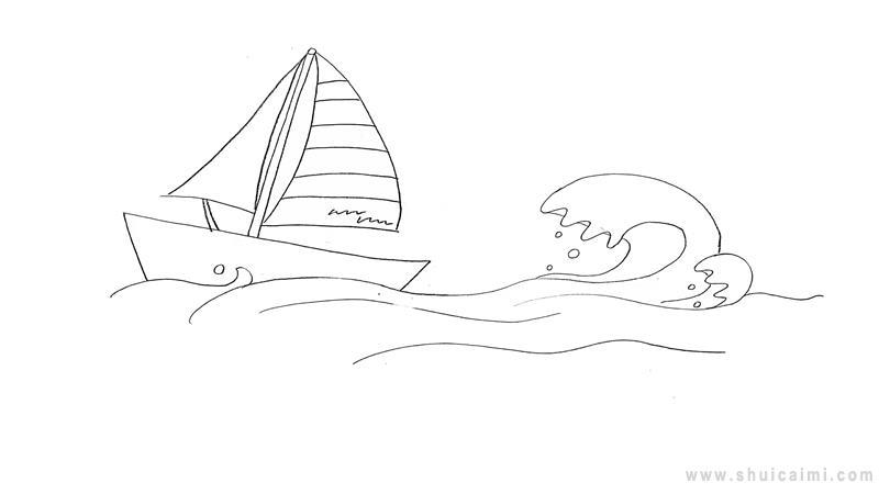 扬帆起航简笔画怎么画 扬帆起航简笔画顺序