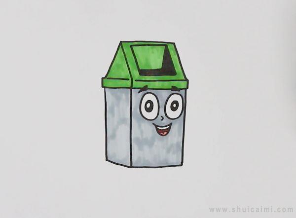 垃圾桶简笔画怎么画 垃圾桶简笔画步骤