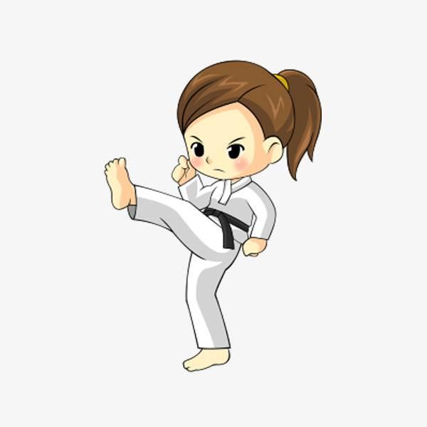 跆拳道简笔画图片大全 跆拳道简笔画彩色