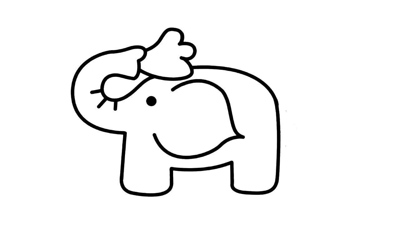 大象简笔画怎么画 大象简笔画画法
