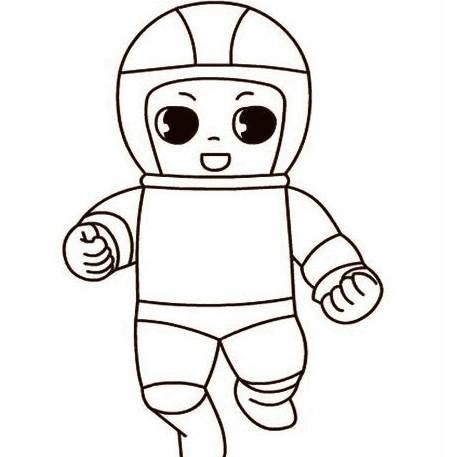 宇航员简笔画 宇航员简笔画太空人