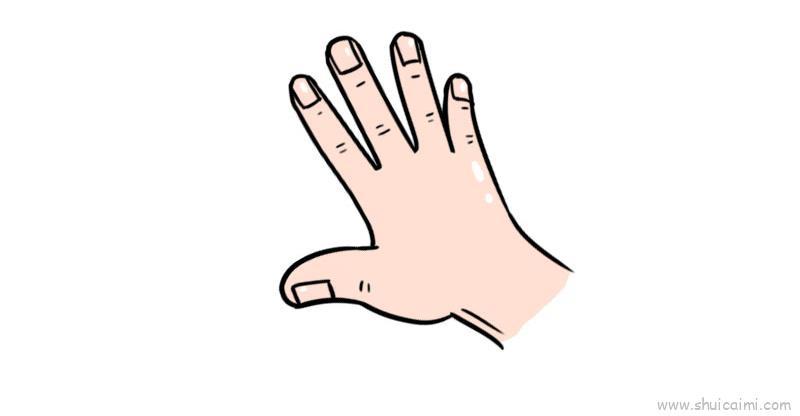 手儿童画怎么画 手简笔画画法