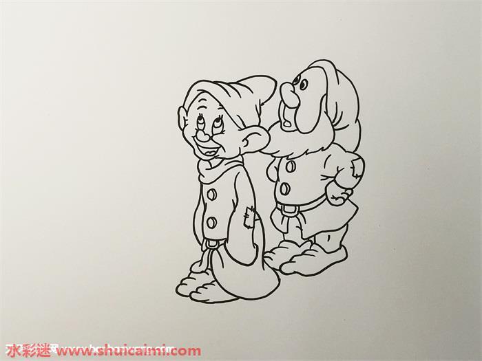 七个小矮人怎么画 七个小矮人简笔画简单易画
