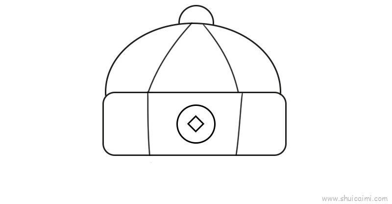 新年帽子儿童画怎么画 新年帽子简笔画顺序