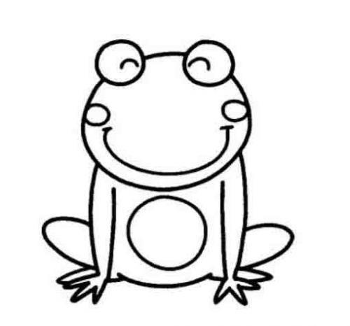 画青蛙的简笔画图片大全 青蛙简笔画带颜色