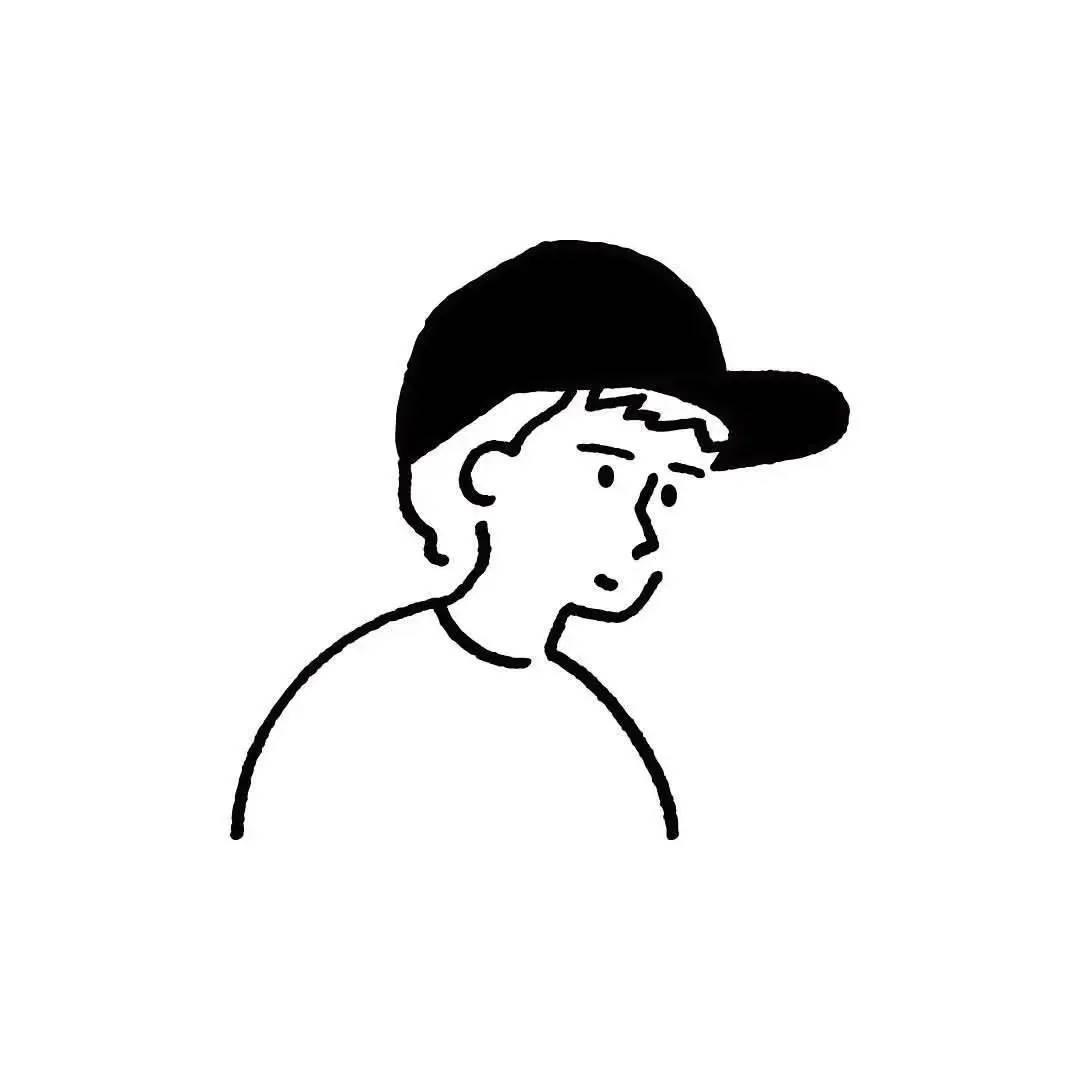 头像简笔画 头像简笔画男生头像简单