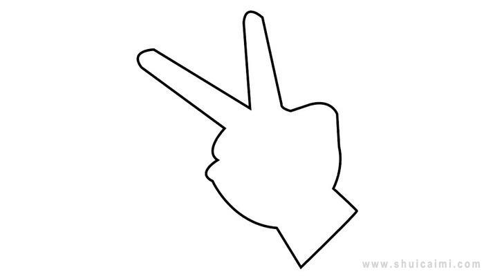 剪刀手简笔画怎么画 剪刀手简笔画好看