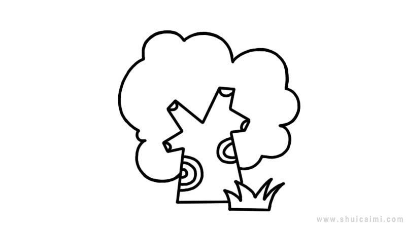 花草树木简笔画怎么画 花草树木简笔画顺序