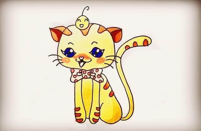 猫咪图片简笔画 卡通猫咪图片简笔画