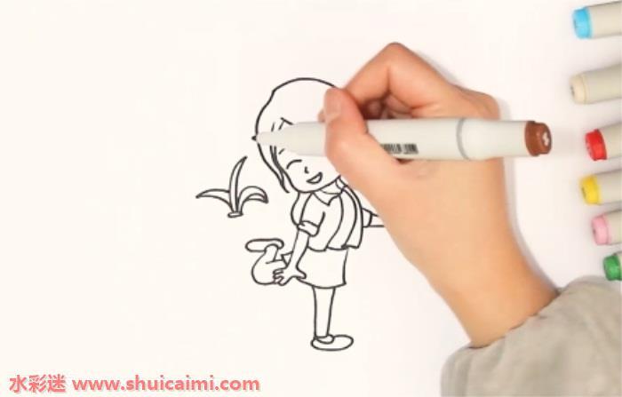 踢毽子怎么画 踢毽子简笔画漂亮卡通