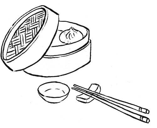 小笼包简笔画 上海小笼包简笔画