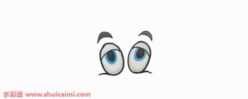 好看的眼睛漫画简笔画步骤教程