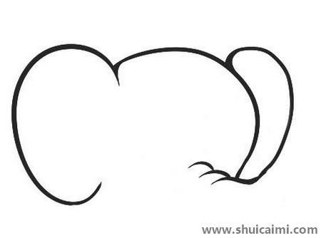 可爱的小象儿童简笔画绘画教程