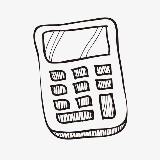 计算器简笔画 计算器简笔画图片大全大图