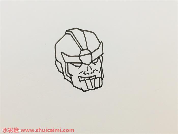 灭霸怎么画 灭霸简笔画图片大全彩色
