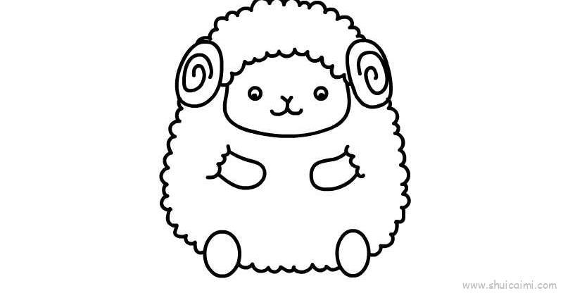 绵羊儿童画怎么画 绵羊简笔画简单又好看