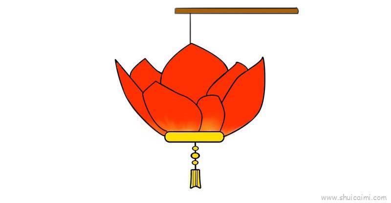 灯笼儿童画怎么画 灯笼简笔画顺序