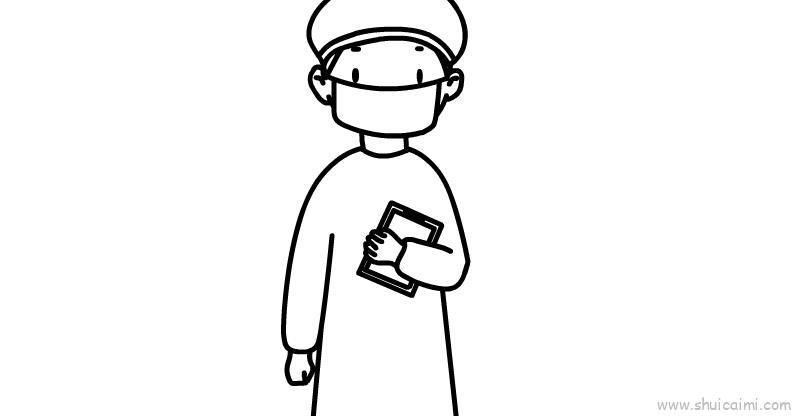 白衣天使儿童画怎么画 白衣天使简笔画图片大全